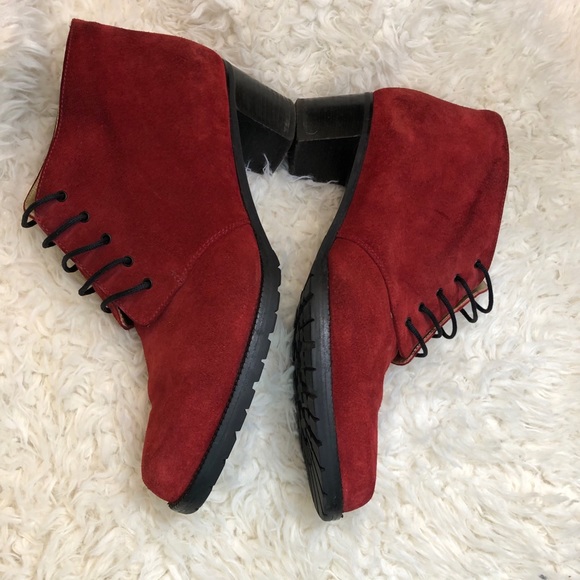 FREE SHIPPING!Bottega Veneta red lace up suede - Picture 3 of 7